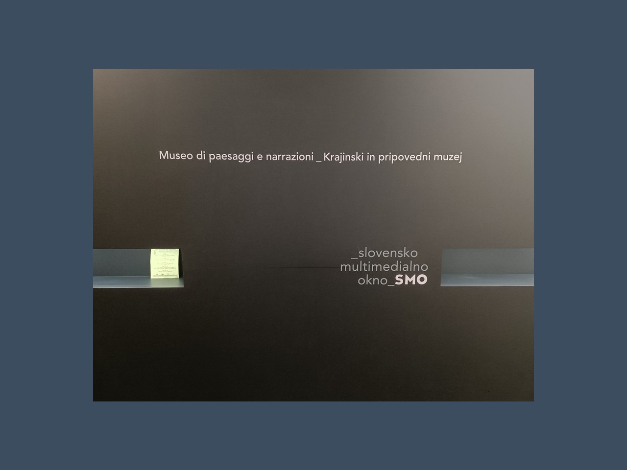 Slovensko Multimedialno Okno (SMO) – Finestra multimediale slovena