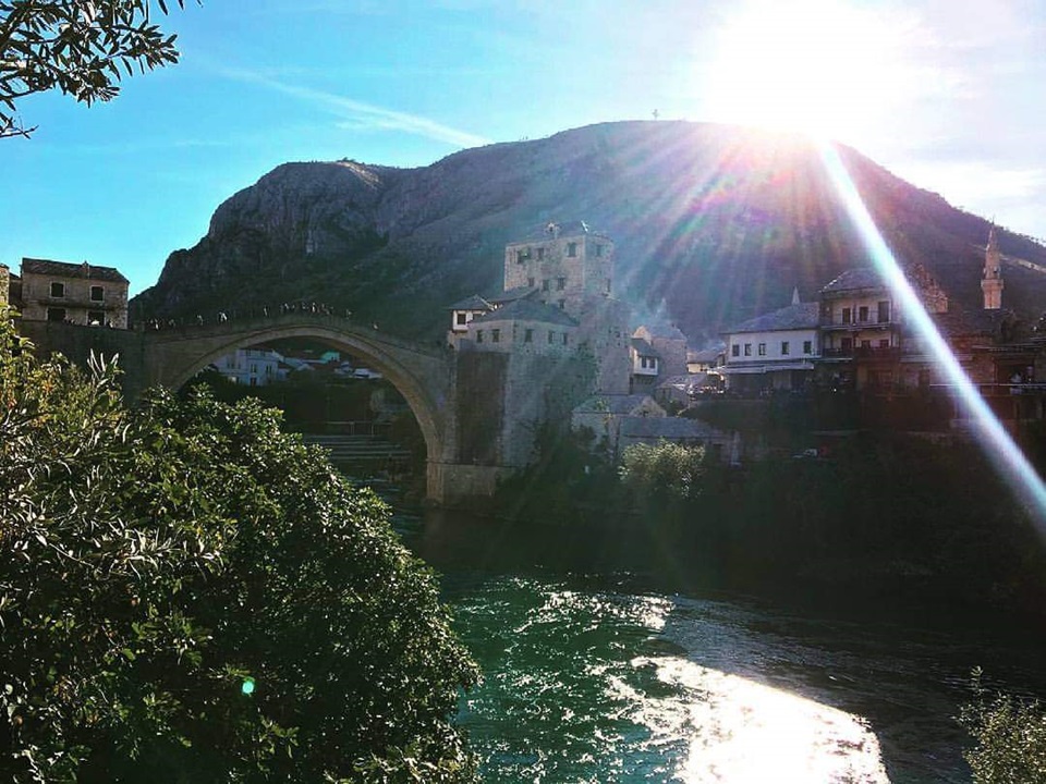 Sole che cala, a Mostar